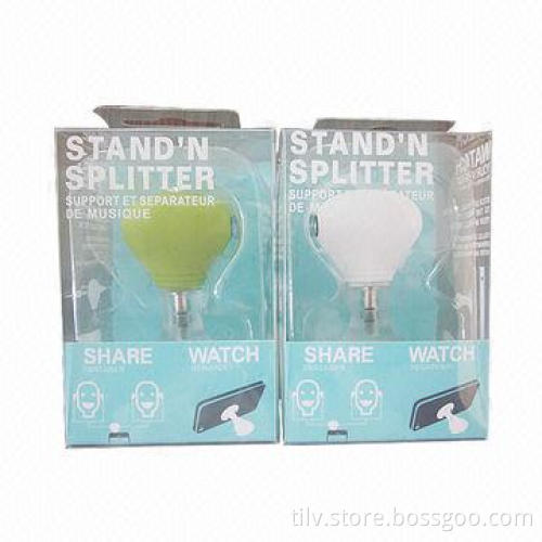 Stereo Headphone splitter with holder for Nokia